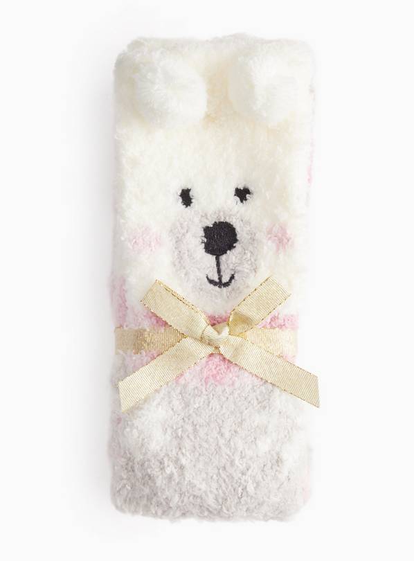 Polar Bear Cosy Ankle Socks 2 Pack 4-8